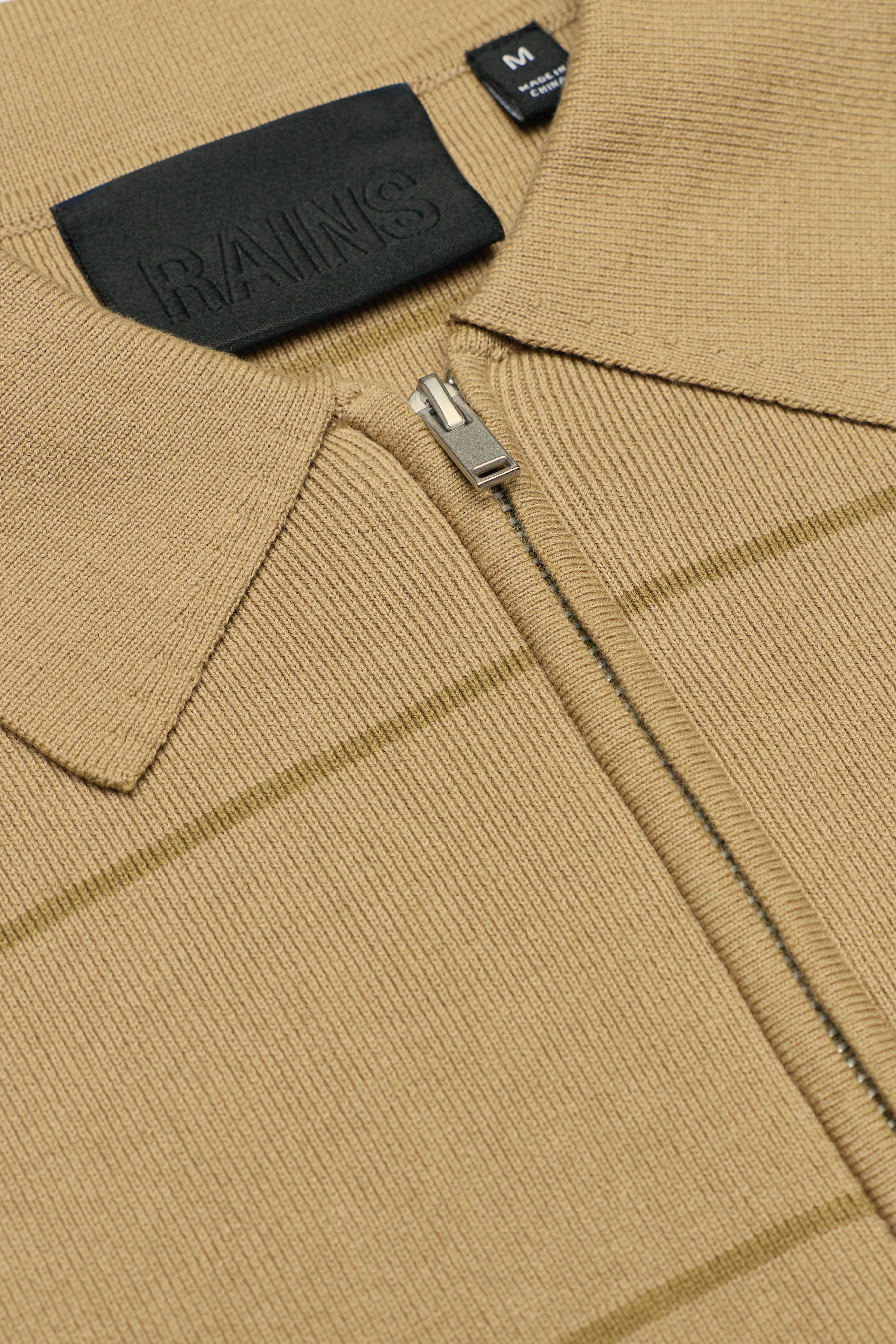 Striped Knit Long Sleeve Polo - Image 11